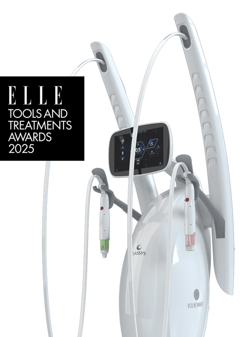 Elle Tools and Treatments Awards 2025 badge with image of Everesse device Elle Tools and Treatments Awards 2025 badge with image of Everesse device
