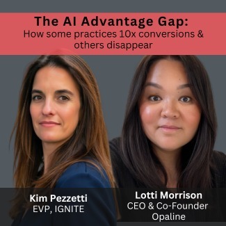 headshot of Kim Pezzetti, EVP, IGNITE & Lotti Morrison, CEO & Co-Founder Opaline
