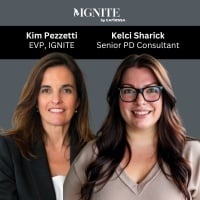 headshot of Kim Pezzetti, EVP, IGNITE and Kelci Sharick, Senior PD Consultant