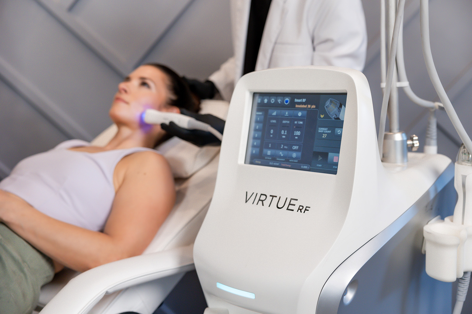 danica patrick getting virtue rf treatment danica patrick getting virtue rf treatment