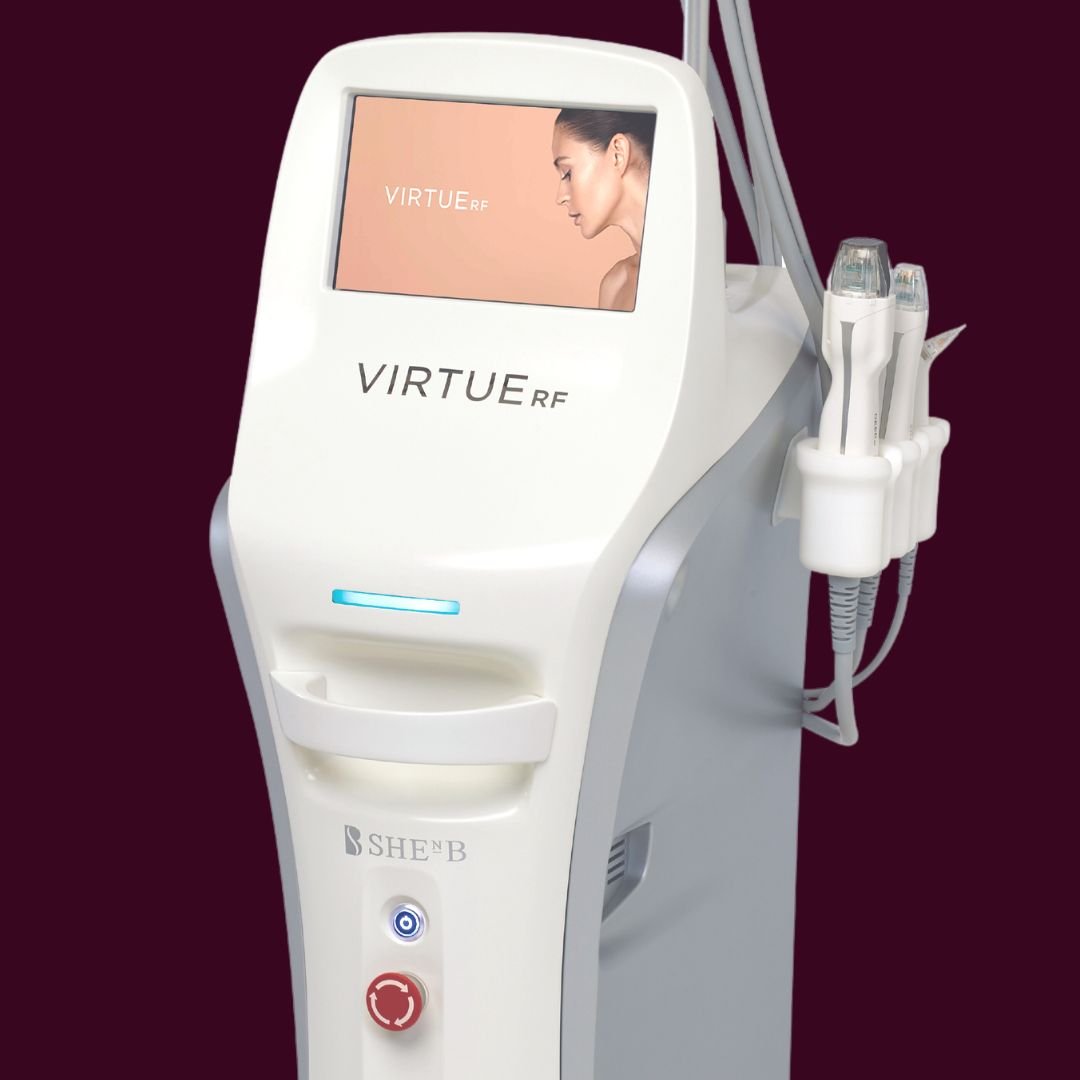 virtue rf device on maroon background